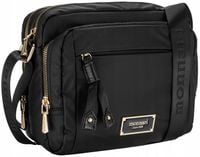 TOREBKA Damska LISTONOSZKA CZARNA MONNARI WODOODPORNA 2 KOMORY KIESZONKI