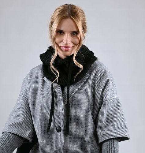 Czapka zimowa damska BALACLAVA kominarka kaptur na jesien Modna Czarna UNI na Arena.pl