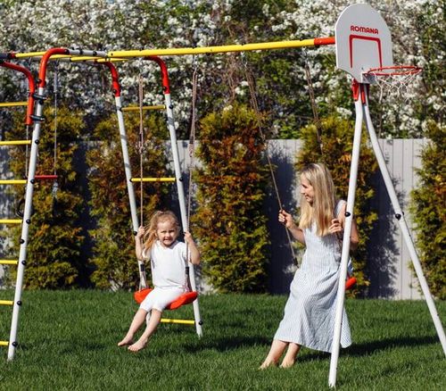 plac zabaw do ogrodu Akrobata basic - czerwony na Arena.pl