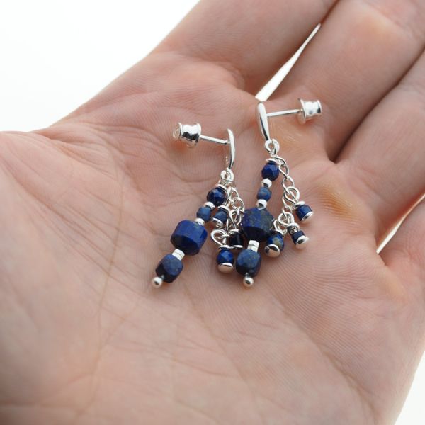 Kolczyki - Lapis Lazuli w srebrze zdjęcie 3