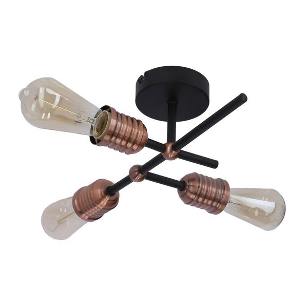 Kirimu ampla 3x60W E27 czarny zdjęcie 3