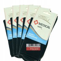 Skarpety Męskie Zdrowotne Bezuciskowe bawełna MEDICAL 47-49 Nero 5-pak