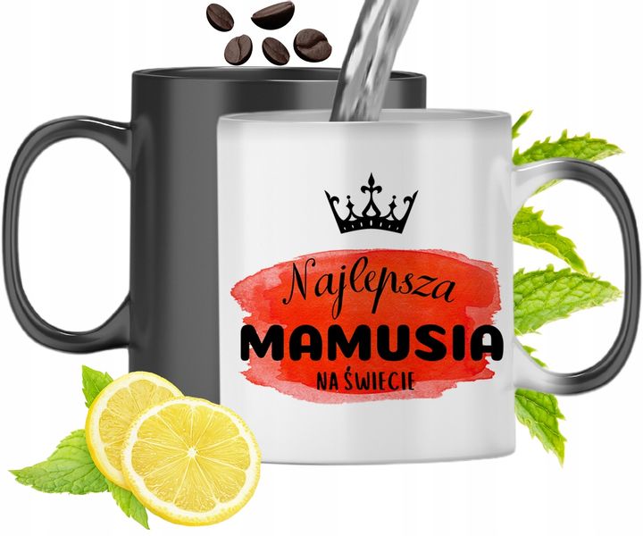 Kubek Magiczny Dla Mamy Zmieniający Kolor Z Nadrukiem Ze Zdjęciem zdjęcie 1