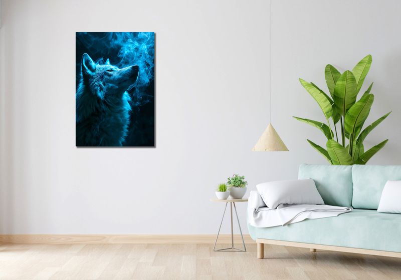 Obraz 60x90cm Oddech Wilka zdjęcie 2