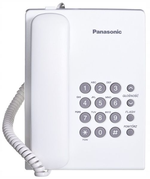 Panasonic KX-TS500 Telefon stacjonarny Biały zdjęcie 1