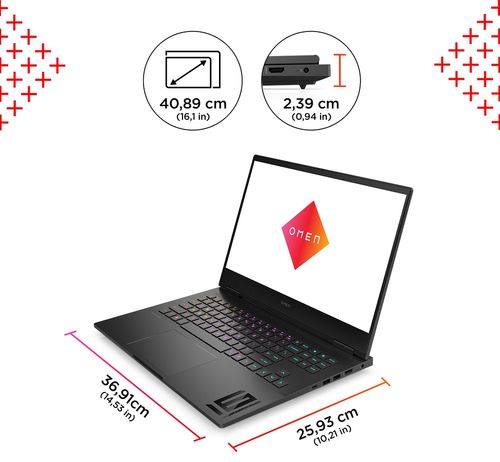 HP OMEN Gaming 16 FullHD IPS 144Hz AMD Ryzen 7 7840HS 8-rdzeni 16GB DDR5 512GB SSD NVMe NVIDIA GeForce RTX 4060 8GB Windows 11 na Arena.pl