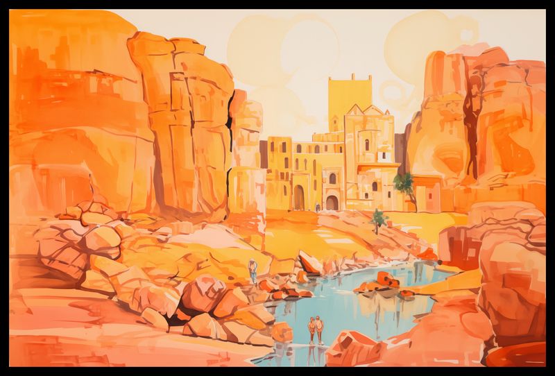 Plakat 60x40cm Ruiny pod Słońcem zdjęcie 2