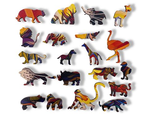 Puzzle Drewniane dla dzieci i dorosłych KittyFlowers  KOT 100 el na Arena.pl