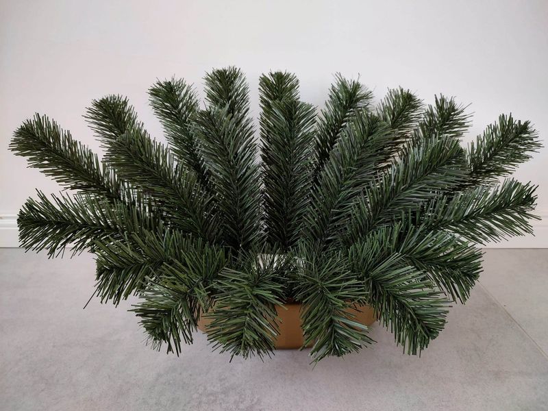 DUŻA ŁÓDKA PIRAMIDA Podkład do wiązanki stroik na pomnik grób cmentarz zdjęcie 3