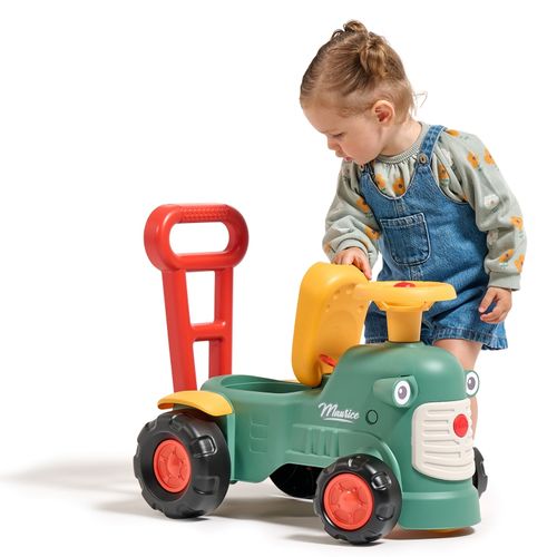 FALK Maurice Traktorek Jeździk Zielony Pchacz Odpychacz Schowek od 1 roku na Arena.pl