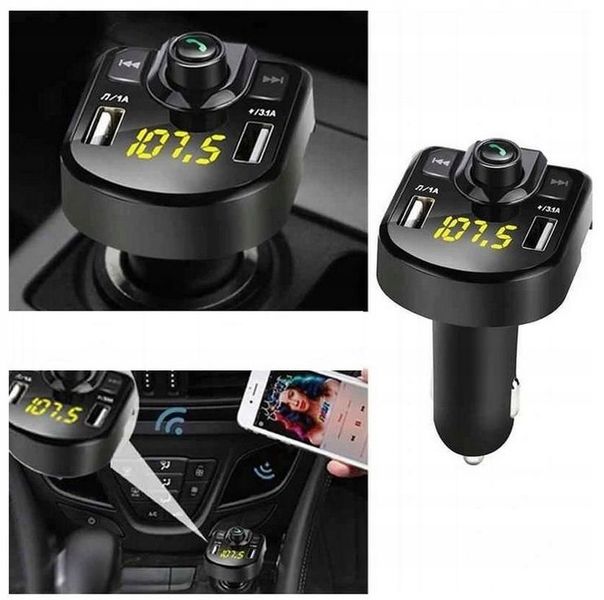 FM TRANSMITER SAMOCHODOWY MP3 ZESTAW ŁADOWARKA BLUETOOTH zdjęcie 4