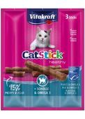 Vitakraft Cat Stick Mini Kabanosy Z Flądrą 3x18g