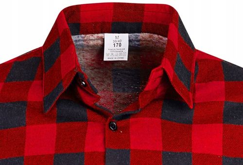 KOSZULA FLANELOWA CASUAL W KRATE MĘSKA 100% BAWEŁNA r. L na Arena.pl