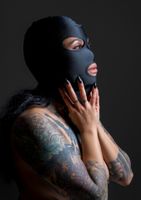 spandex hood black