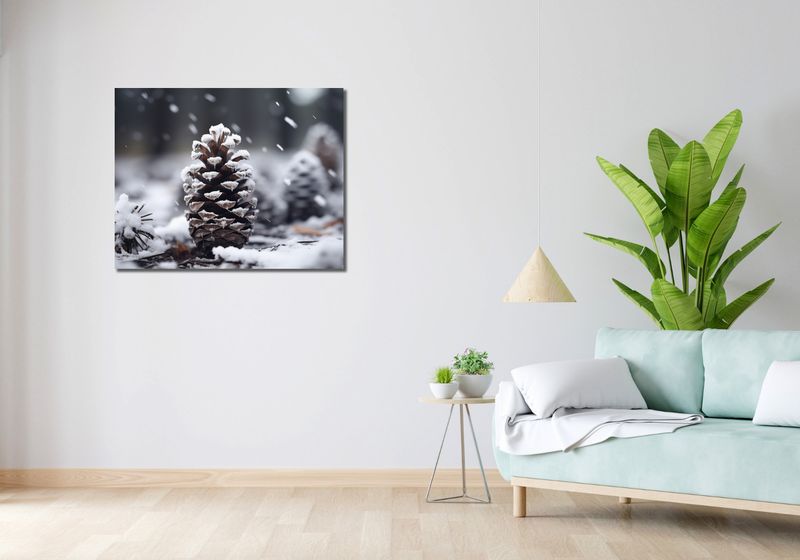 Obraz 90x70cm Zimowy Spokój zdjęcie 2