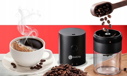 MINI ELEKTRYCZNY MŁYNEK DO KAWY BEZPRZEWODOWY PRZENOŚNY USB AKUMULATOR na Arena.pl