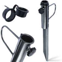 Stojak do Parasola Ogrodowego Plażowego Wbijany Metalowy Plażowy Ogrodowy