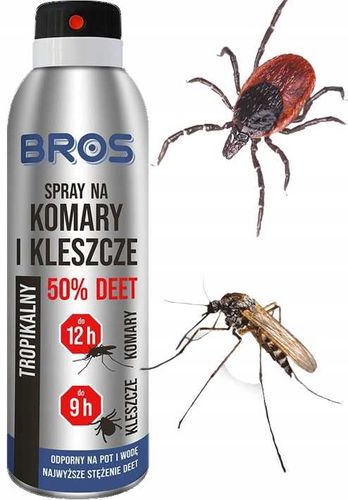 bros - spray na komary i kleszcze 50% deet 90ml - 2 szt. na Arena.pl