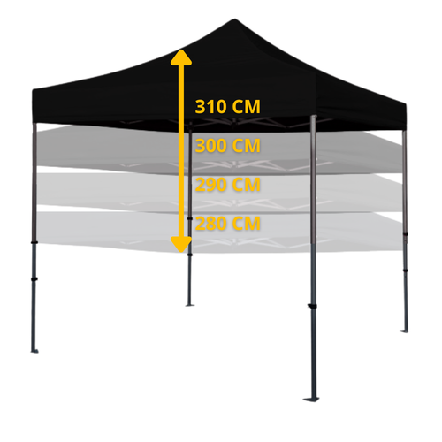Namiot pawilon samorozkładający 3x3 - Czarny na Arena.pl
