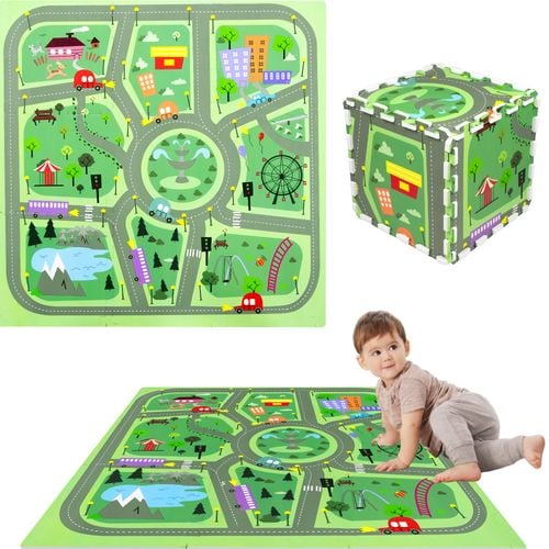 Mata puzzlowa 9 elem.30x30 miasteczko 90074 na Arena.pl