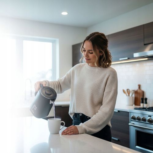 CZAJNIK ELEKTRYCZNY BEZPRZEWODOWY REGULACJA DOTYKOWY WYŚWIETLACZ LED na Arena.pl