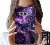 ETUI DO SAMSUNG GALAXY S10E - FIOLETOWY MARMUREK MODNE KOBIECE + FOLIA