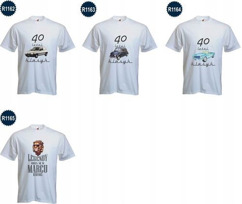 Koszulka urodzinowa KLASYK prezent auto TANIO! HIT na Arena.pl