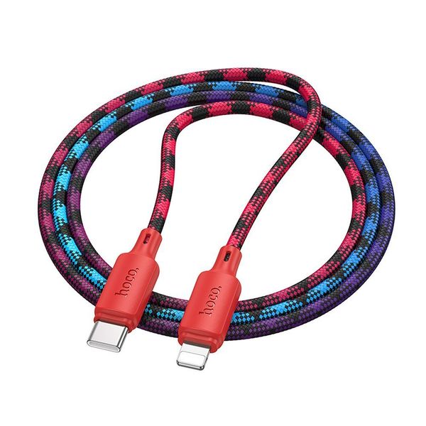 Kabel USB C do Lightning Hoco PD 27W 1 m X116 gradient czerwony zdjęcie 1