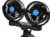 SUPER WENTYLATOR WIATRAK SAMOCHODOWY PODWÓJNY 24V