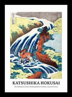 Plakat 13x18cm Design Yoshitsune, Hokusai Vintage do Salonu