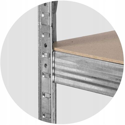 Regał MAGAZYNOWY metalowy DO GARAŻU piwnicy 174x80x40 cm max 700kg 4 na Arena.pl