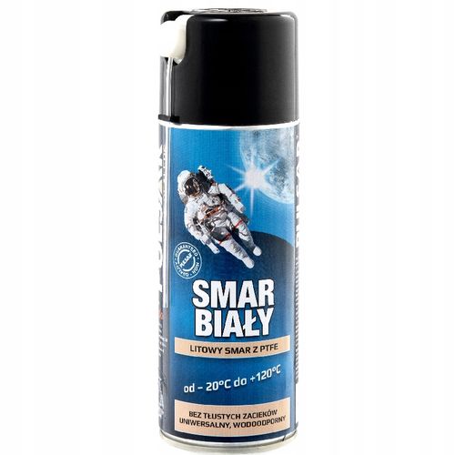 SMAR BIAŁY LITOWY Z PTFE TEFLONEM PULSAR W SPRAYU 400 ml na Arena.pl