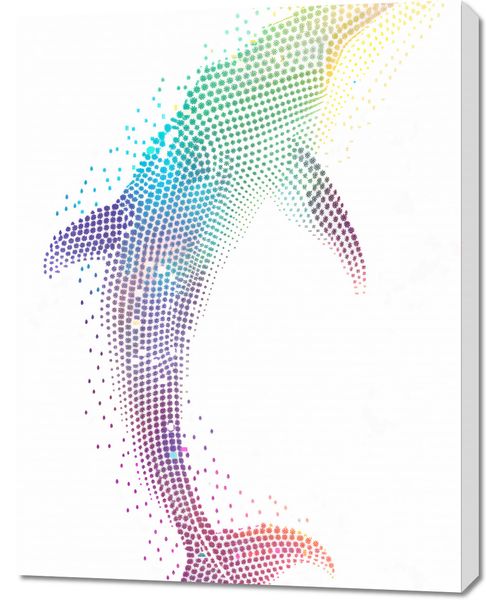 Obraz 70x90cm Spektrum Oceanu zdjęcie 1