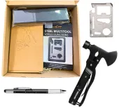 Zestaw Survivalowca - Narzędzie 17w1 + Długopis Majsterkowicza + Karta