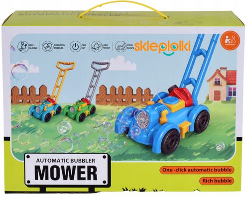 MASZYNKA WÓZEK KOSIARKA DO BANIEK MYDLANYCH DLA DZIECI AUTOMAT NA BATERIE na Arena.pl