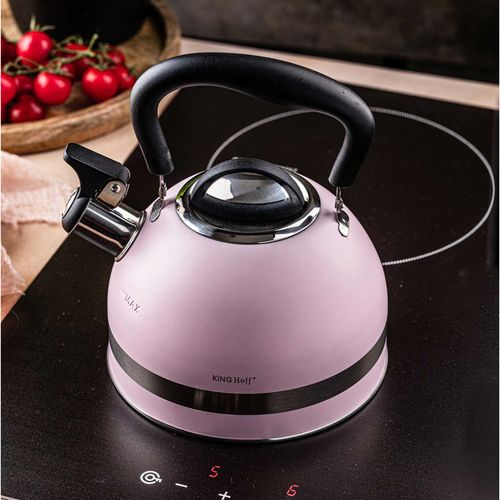czajnik 1,8l z gwizdkiem kinghoff kh-1856 różowy na Arena.pl