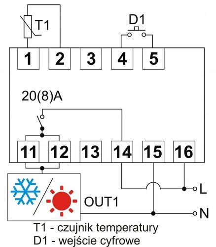 REGULATOR TEMPERATURY TERMOSTAT sterownik czujnik na Arena.pl