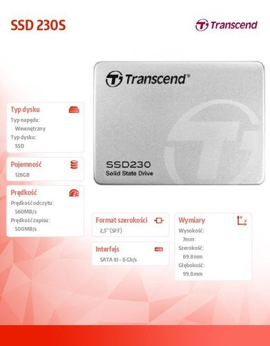 SSD 230S TLC 128GB SATA3 3D na Arena.pl