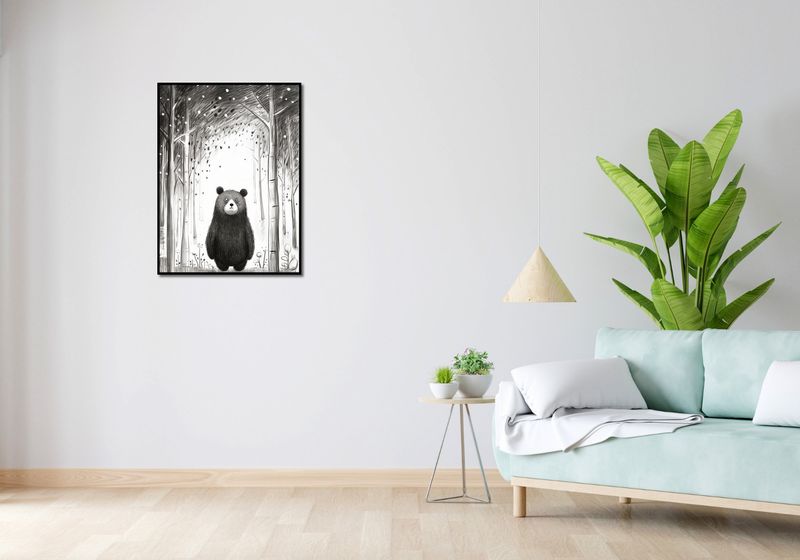 Plakat 60x80cm Ciekawski Miś zdjęcie 4