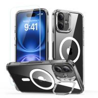esr classic hybrid kickstand halolock magsafe & tempered glass iphone