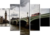 105CM 150CM OBRAZ 5 ELEM NA MOŚCIE DRUK