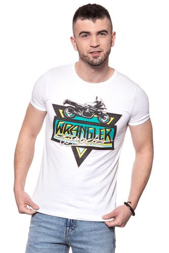 WRANGLER RINGER TEE WHITE W7B63FK12 S na Arena.pl
