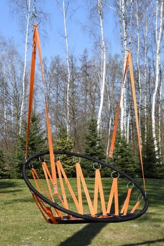 Huśtawka gniazdo - pomarańczowa na Arena.pl