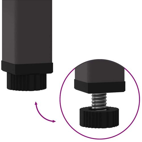 Podwyższona doniczka ogrodowa Czarny 100 x 26 x 82 cm Stal na Arena.pl