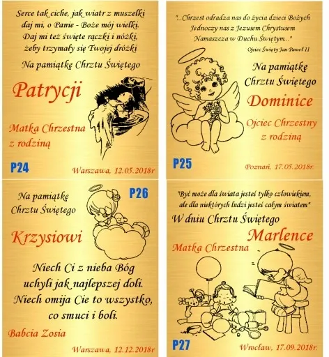 Złoty Łańcuszek z Krzyżykiem 585 CHRZEST Grawer zdjęcie 12