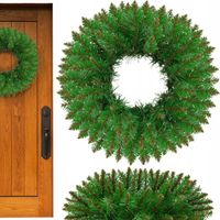 STROIK ŚWIĄTECZNY WIANEK DEKORACYJNY OZDOBA WIENIEC NA DRZWI NA STÓŁ 45 CM