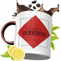 Kubek Bordowy Dla Babci Na Urodziny Prezent Z Nadrukiem Ze Zdjęciem