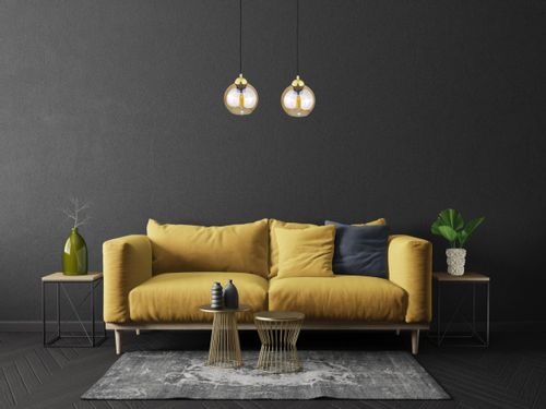 Lampa wisząca 2xE27 AMBRE GOLD na Arena.pl