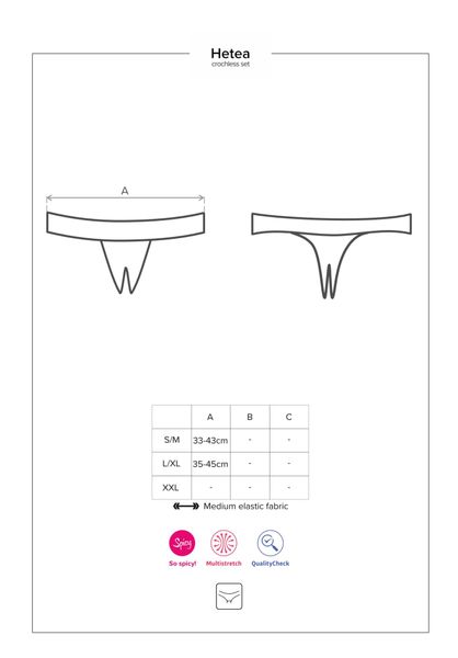 Komplet Maska Stringi Rękawiczki Obsessive L/Xl zdjęcie 7