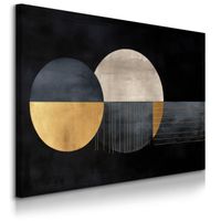 Obraz Canvas Do Salonu Abstrakcyjne Koła Kształty Geometryczne 90cm x 60cm